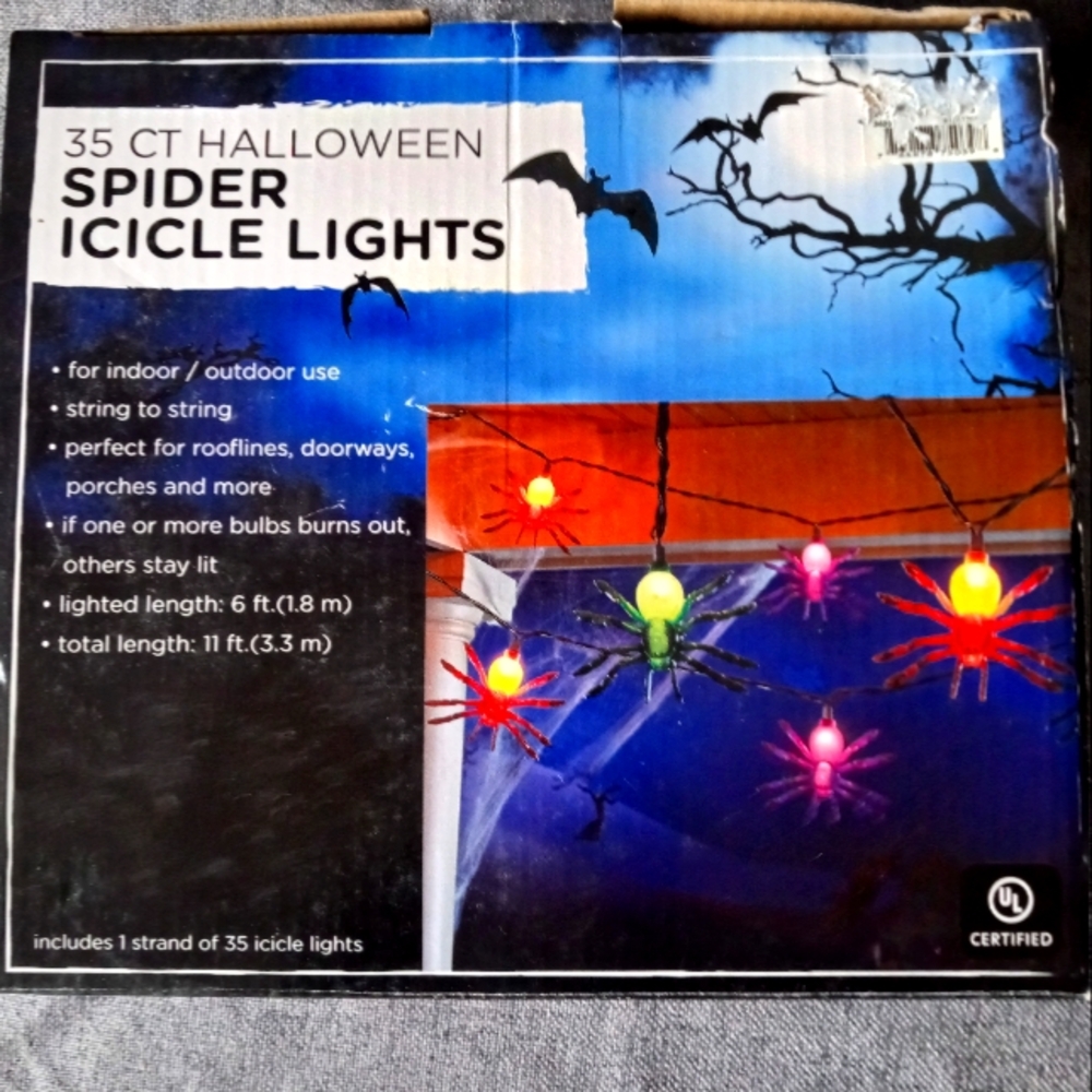 Spider icicle lights (set of 2 boxes)